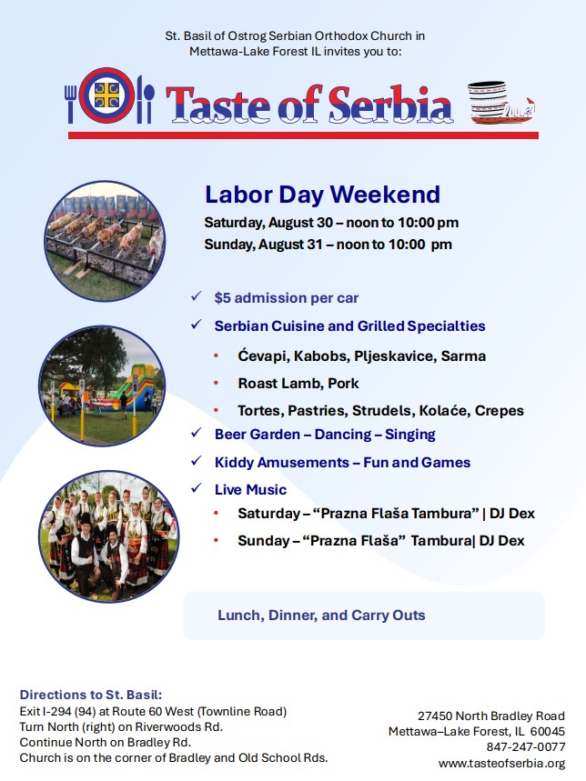 Taste of Serbia flyer