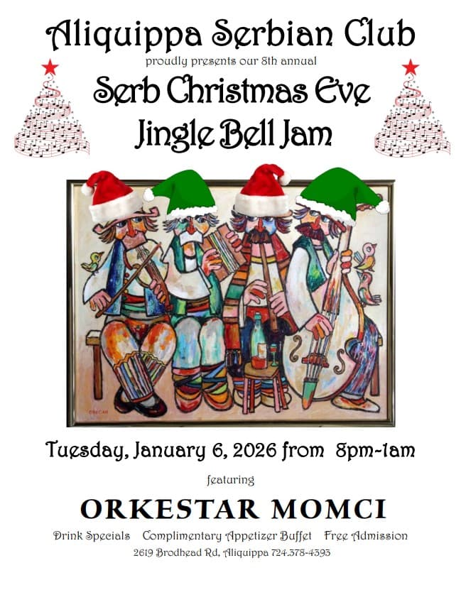 Aliquippa Serb Club Jingle Bell Jam