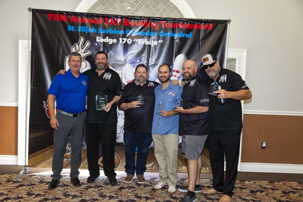 California: Alex Samarzich, Rich Sahagun, Thomas Warren, Vido Samarzich, Desmond Warren Men’s Team Runner-Up Donated by Serb National Federation