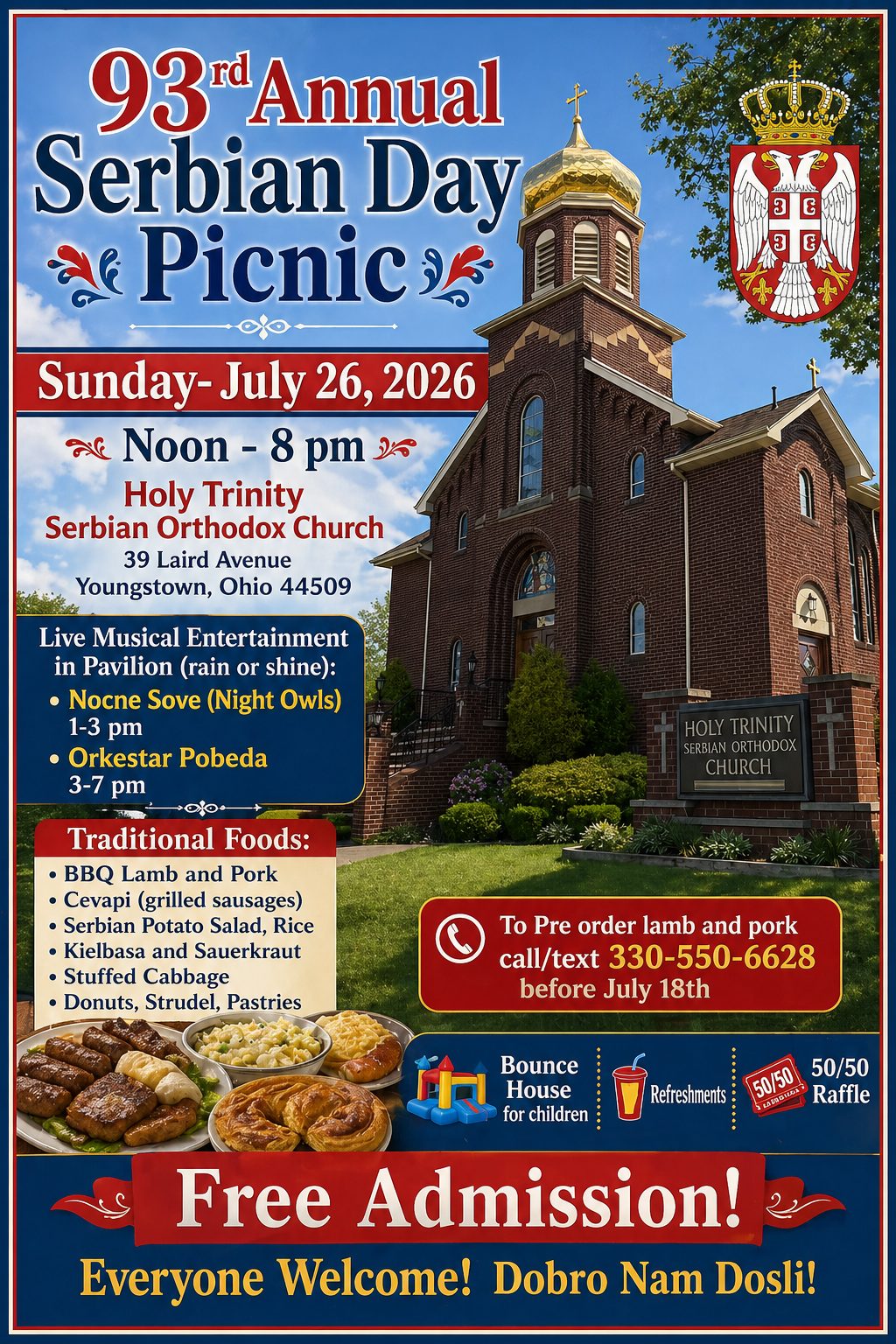 Serbian Day Flyer - Youngstown, OH
